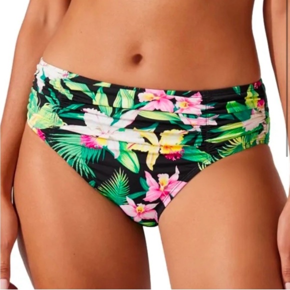 COPY - Tommy Bahamas High-Waisted Bikini Bottom MRSP $90 - Picture 1 of 6